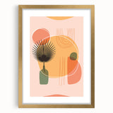 Boho Wall Art - Abstract Sunset and Nature-Inspired Bohemian Canvas Print