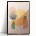 Boho Wall Art - Abstract Sunset and Nature-Inspired Bohemian Canvas Print