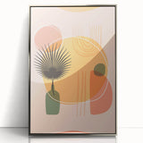 Boho Wall Art - Abstract Sunset and Nature-Inspired Bohemian Canvas Print