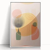 Boho Wall Art - Abstract Sunset and Nature-Inspired Bohemian Canvas Print