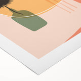 Boho Wall Art - Abstract Sunset and Nature-Inspired Bohemian Canvas Print