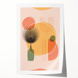 Boho Wall Art - Abstract Sunset and Nature-Inspired Bohemian Canvas Print