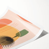 Boho Wall Art - Abstract Sunset and Nature-Inspired Bohemian Canvas Print