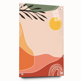 Boho Wall Art - Abstract Sun and Nature-Inspired Bohemian Canvas Print