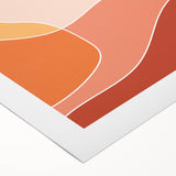 Boho Wall Art - Abstract Sun and Nature-Inspired Bohemian Canvas Print