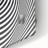 Optical Illusion Art - Black and White Geometric Spiral Design