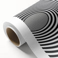 Optical Illusion Art - Black and White Geometric Spiral Design