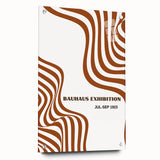 Bohemian Abstract Line Art | Eclectic Bauhaus Boho Decor Canvas Print