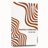 Bohemian Abstract Line Art | Eclectic Bauhaus Boho Decor Canvas Print