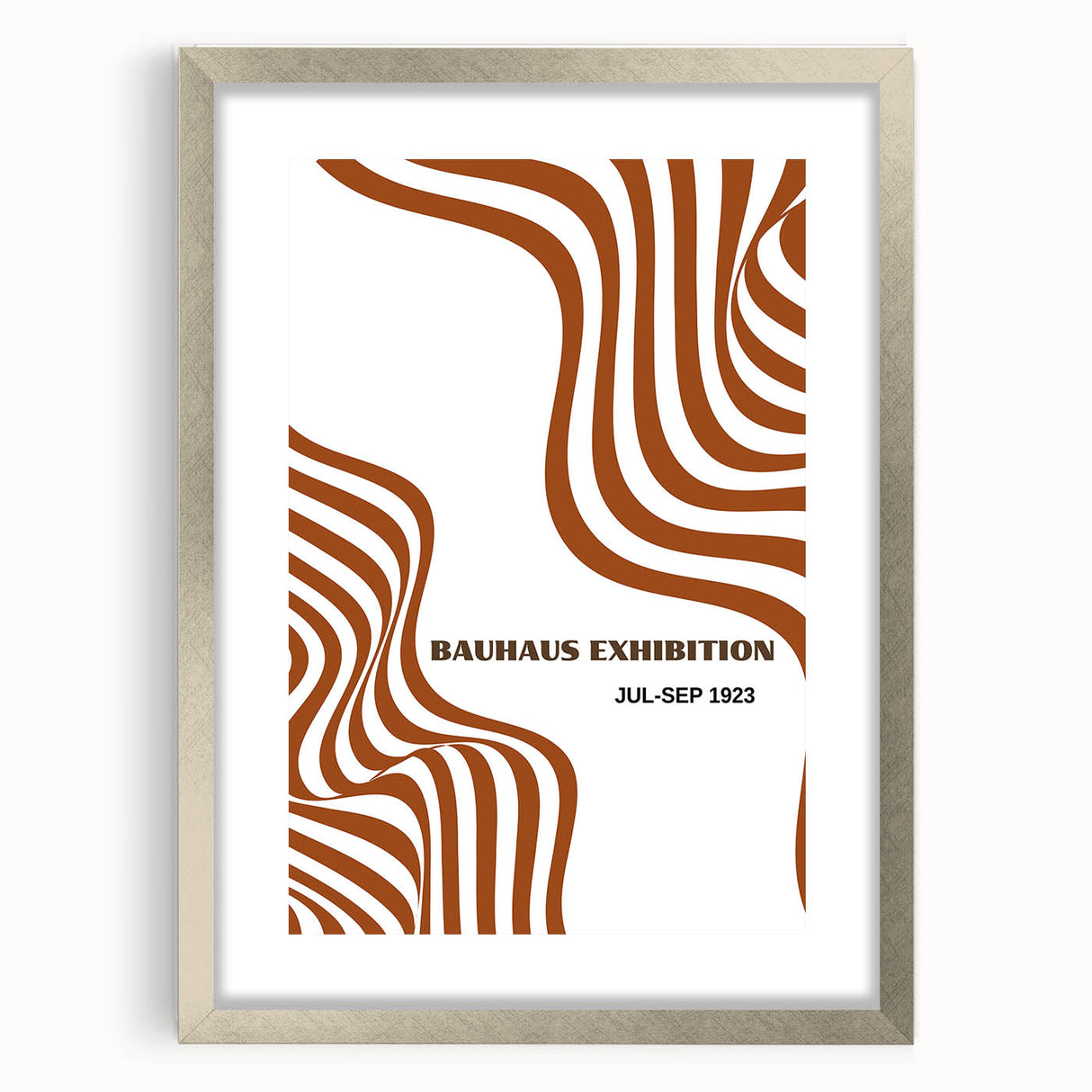 Bohemian Abstract Line Art | Eclectic Bauhaus Boho Decor Canvas Print
