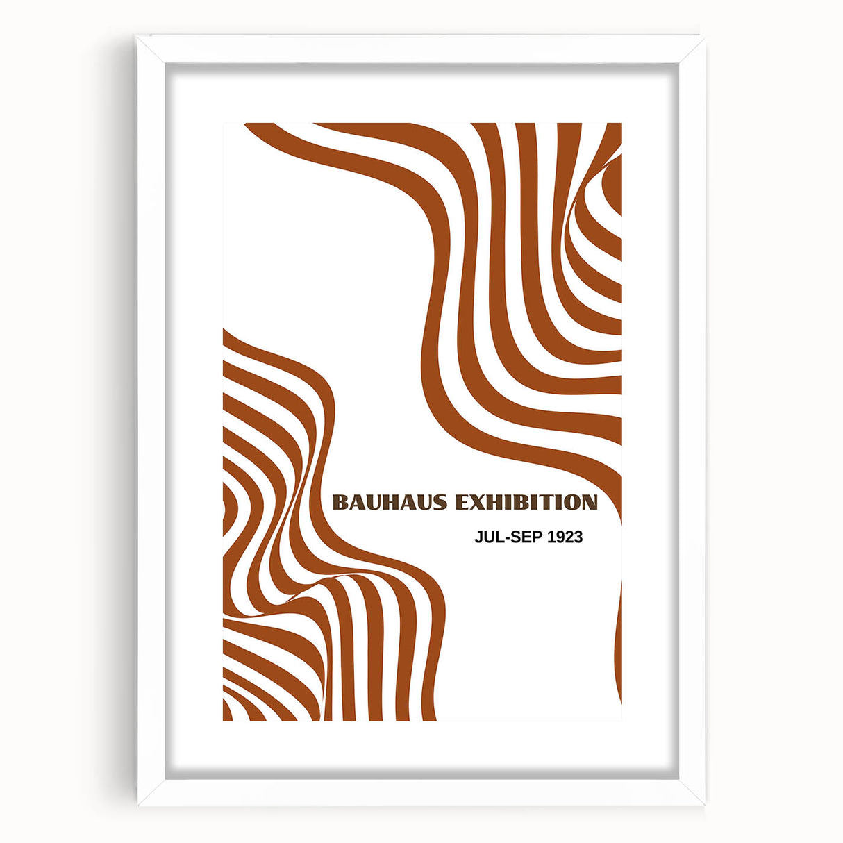 Bohemian Abstract Line Art | Eclectic Bauhaus Boho Decor Canvas Print