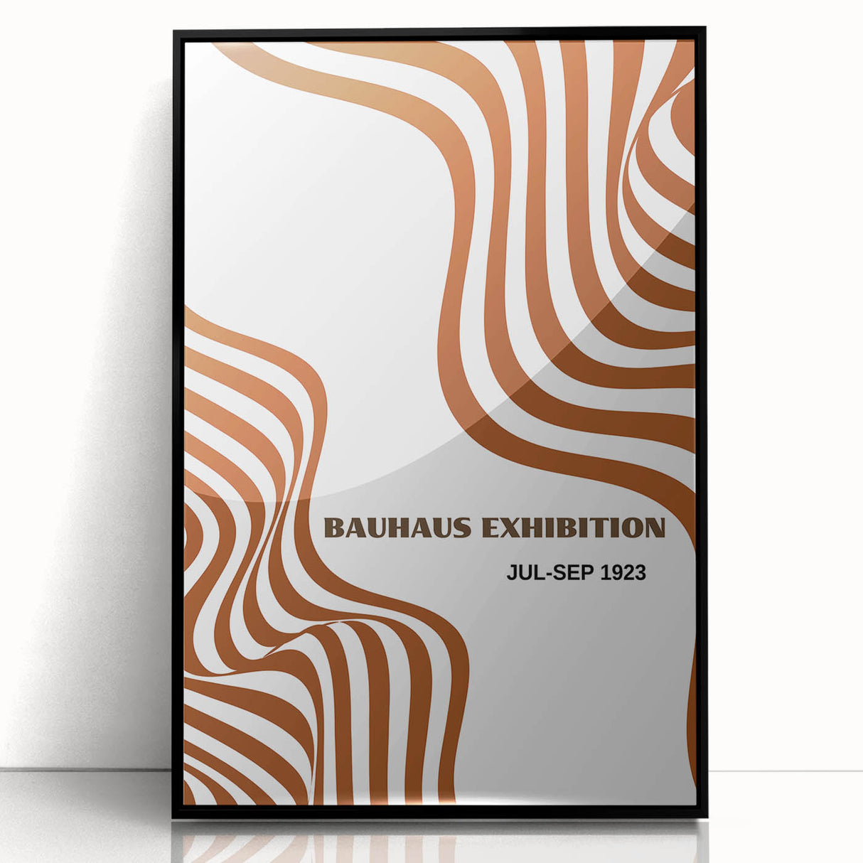 Bohemian Abstract Line Art | Eclectic Bauhaus Boho Decor Canvas Print