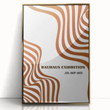 Bohemian Abstract Line Art | Eclectic Bauhaus Boho Decor Canvas Print