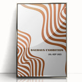 Bohemian Abstract Line Art | Eclectic Bauhaus Boho Decor Canvas Print