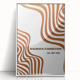 Bohemian Abstract Line Art | Eclectic Bauhaus Boho Decor Canvas Print