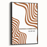 Bohemian Abstract Line Art | Eclectic Bauhaus Boho Decor Canvas Print