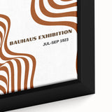 Bohemian Abstract Line Art | Eclectic Bauhaus Boho Decor Canvas Print