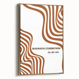 Bohemian Abstract Line Art | Eclectic Bauhaus Boho Decor Canvas Print