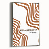 Bohemian Abstract Line Art | Eclectic Bauhaus Boho Decor Canvas Print