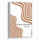 Bohemian Abstract Line Art | Eclectic Bauhaus Boho Decor Canvas Print