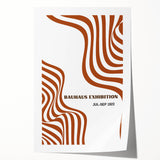 Bohemian Abstract Line Art | Eclectic Bauhaus Boho Decor Canvas Print