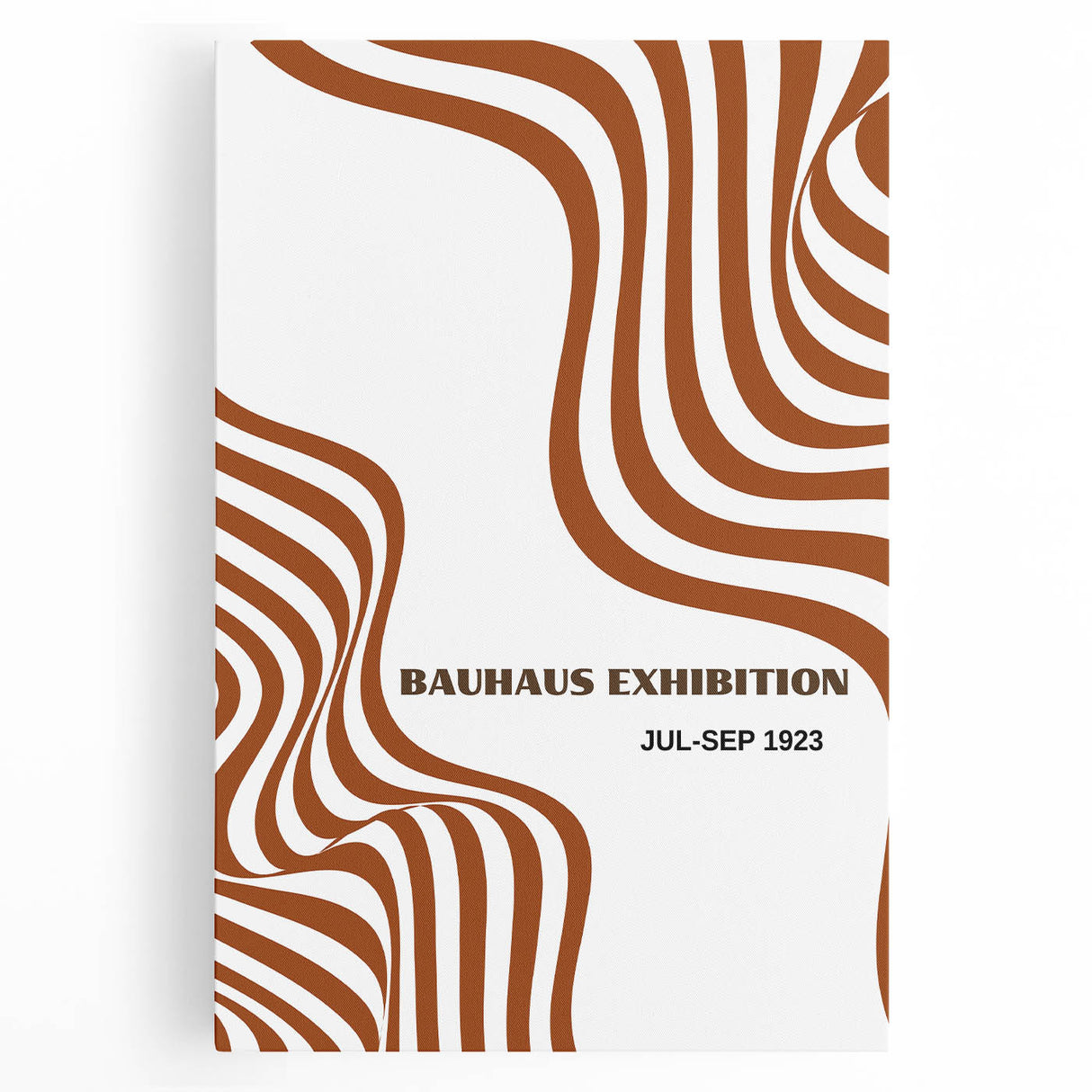 Bohemian Abstract Line Art | Eclectic Bauhaus Boho Decor Canvas Print