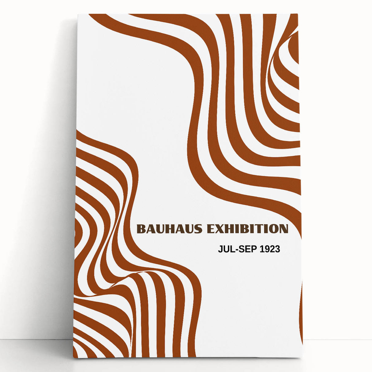 Bohemian Abstract Line Art | Eclectic Bauhaus Boho Decor Canvas Print