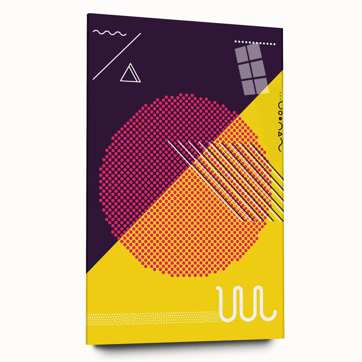 Bold Geometric Pop Art - Retro Circle and Pattern Wall Art