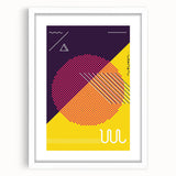 Bold Geometric Pop Art - Retro Circle and Pattern Wall Art