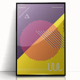 Bold Geometric Pop Art - Retro Circle and Pattern Wall Art