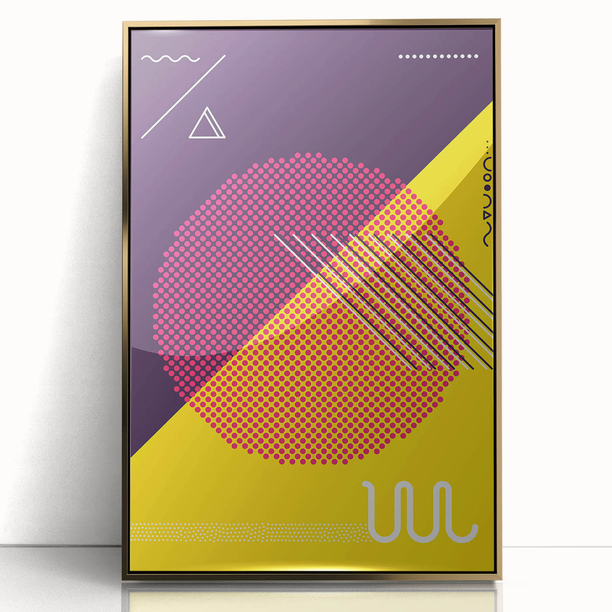 Bold Geometric Pop Art - Retro Circle and Pattern Wall Art