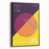 Bold Geometric Pop Art - Retro Circle and Pattern Wall Art