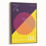 Bold Geometric Pop Art - Retro Circle and Pattern Wall Art