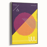Bold Geometric Pop Art - Retro Circle and Pattern Wall Art