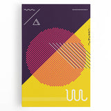 Bold Geometric Pop Art - Retro Circle and Pattern Wall Art