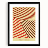 Bohemian Wall Art - Aesthetic Boho Decor Canvas with Eclectic Stripes