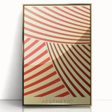 Bohemian Wall Art - Aesthetic Boho Decor Canvas with Eclectic Stripes