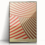 Bohemian Wall Art - Aesthetic Boho Decor Canvas with Eclectic Stripes