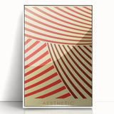 Bohemian Wall Art - Aesthetic Boho Decor Canvas with Eclectic Stripes