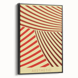 Bohemian Wall Art - Aesthetic Boho Decor Canvas with Eclectic Stripes