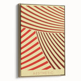 Bohemian Wall Art - Aesthetic Boho Decor Canvas with Eclectic Stripes