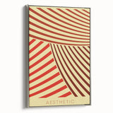 Bohemian Wall Art - Aesthetic Boho Decor Canvas with Eclectic Stripes