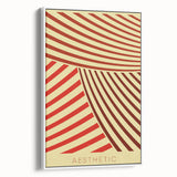 Bohemian Wall Art - Aesthetic Boho Decor Canvas with Eclectic Stripes