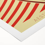 Bohemian Wall Art - Aesthetic Boho Decor Canvas with Eclectic Stripes