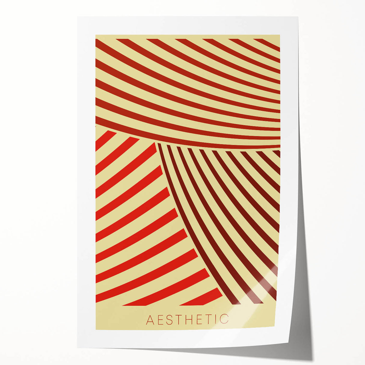 Bohemian Wall Art - Aesthetic Boho Decor Canvas with Eclectic Stripes