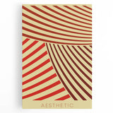 Bohemian Wall Art - Aesthetic Boho Decor Canvas with Eclectic Stripes