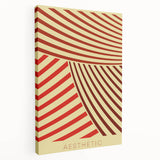 Bohemian Wall Art - Aesthetic Boho Decor Canvas with Eclectic Stripes