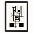 Bohemian Wall Art - Black & White Eclectic Boho Decor with Geometric Style