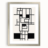 Bohemian Wall Art - Black & White Eclectic Boho Decor with Geometric Style