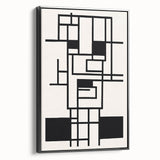Bohemian Wall Art - Black & White Eclectic Boho Decor with Geometric Style
